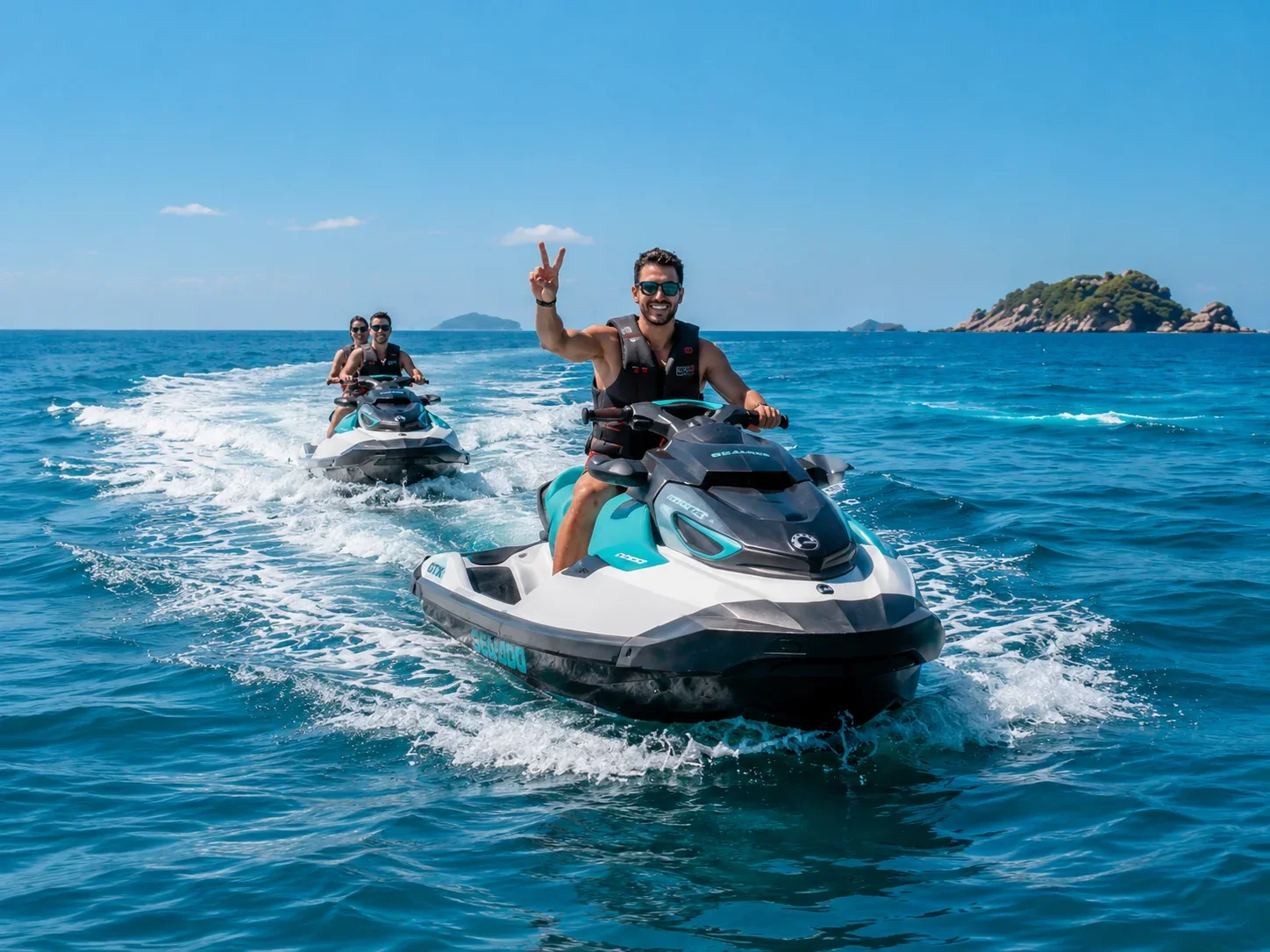4-Hour Jet Ski Safari to Koh Tan & Koh Madsum